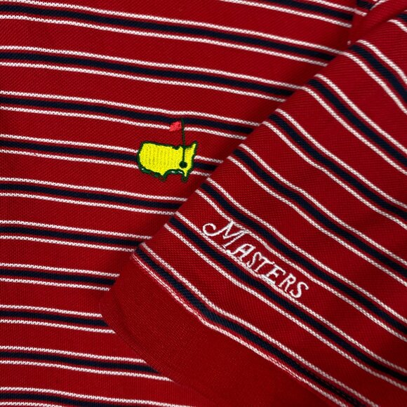 Vintage Masters Collection Polo Shirt Men's Large Mesh Mercerized Cotton Golf - Picture 3 of 9